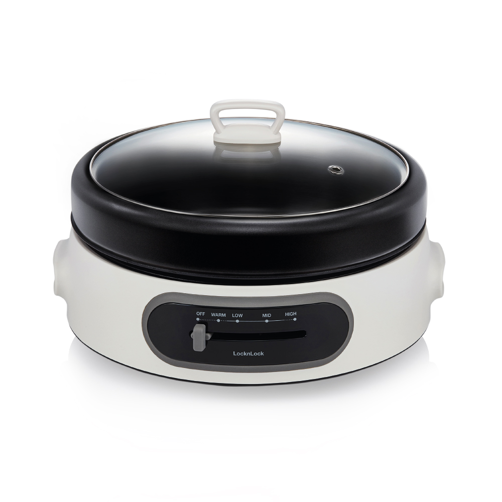 [Voucher 10% tối đa 300k] NồI ĐiệN Đa Năng Locknlock Multi Cooker 220 - 240V, 50/60Hz, 1300 - 1500W, 4L - Màu Trắng - EJP544WHT, , large image number 4